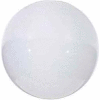 Satco 50-157 Blown Glossy Opal Neckless 14-in. Diameter