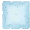 Satco 50-503 Bend Glass - 12-in. Square White with Ruffled Edge