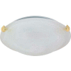 Nuvo 60/274, 1 Light-Ceiling-Flush Mount W/Alabaster Glass, Polished Brass, 12.5"W X 4"H