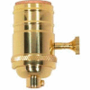 Satco 80-1058 On-Off Turn Knob Socket w/Matching Finish Removable Knob and Set Screw