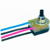 Satco 80-1355 On-Off Lighted Push Switch  Brass Finish