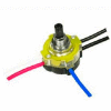 Satco 80-1358 3-Way Lighted Push Switch Nickel Finish