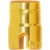 Satco 80-1467 Solid Brass Shell w/ Paper Liner Push-Thru - Polished Brass
