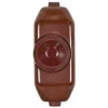 Satco 80-1481 Full Range Lamp Cord Rotary Dimmer Switch Brown