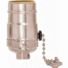 Satco 80-1672 3 Position Pull Chain Socket w/Diode - Brite Gilt