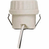 Satco 90-1107 Keyless Unglazed Porcelain Socket w/Double Snap-in Clip
