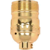 Satco 90-1412 Short Keyless Socket w/Screw Terminal Set Screw and Uno Thread - Brite Gilt