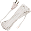 Satco 90-1534 20 Ft. Cord Set, 18/2 SPT-1, White