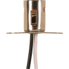 Satco 90-1560 Bayonet Base Double Contact Socket w/ Flat Bracket and 8-in. Leads