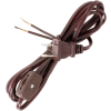 Satco 90-1582 8 Ft. SPT-1 Cord Set with Line Switch, Brown