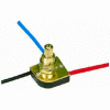 Satco 90-1678 3-Way Metal Push Switch Brass Finish