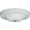 Satco 90-1680 Ribbed Canopy - White Finish 7/16-in. Center Hole