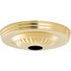 Satco 90-192 Ribbed Canopy Kit - Brass Finish 1-1/16-in. Center Hole