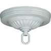 Satco 90-197 Ribbed Canopy Kit - White Finish 1-1/16-in. Center Hole