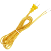 Satco 90-2043 8 Ft. Full Tinned Cord Set, 18/2 SPT-2-105-#176;C, Clear Gold