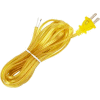 Satco 90-2047 12 Ft. Full Tinned Cord Set, Clear Gold