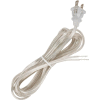 Satco 90-2184 10 Ft. Cord Set, 18/2 SPT-2, Clear Silver