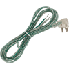 Satco 90-2436 10 Ft. Flat Plug Cord Set 18/3 SPT-2-105-#176;C, Clear Silver