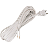 Satco 90-497 20 Ft. Cord Set, 18/2 SPT-2, White