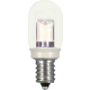 Satco S9177 0.8W LED T6 Indicator Bulb Candelabra Base Clear 2700K