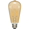 Satco S9577 2.5W ST19 Filament LED Medium Base Transparent Amber 2300K