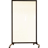 Screenflex Portable Acrylic Clear Panel Room Divider, 6'2"H x 3'4"L