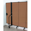Screenflex 4'H Door - Mounted to End of Room Divider - Walnut