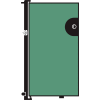 Screenflex 4'H Door - Mounted to End of Room Divider - Green