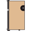 Screenflex 5'H Door - Mounted to End of Room Divider - Wheat