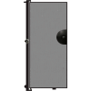 Screenflex 6'H Door - Mounted to End of Room Divider - Stone