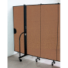 Screenflex 6'H Door - Mounted to End of Room Divider - Walnut
