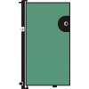 Screenflex 6'H Door - Mounted to End of Room Divider - Green