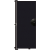 Screenflex 6'8"H Door - Mounted to End of Room Divider - Charcoal Black
