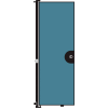 Screenflex 6'8"H Door - Mounted to End of Room Divider - Vinyl-Blue Tide