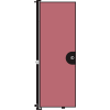 Screenflex 6'8"H Door - Mounted to End of Room Divider - Vinyl-Raspberry Mist