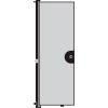 Screenflex 7'4"H Door - Mounted to End of Room Divider - Grey Stone