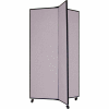 3 Panel Display Tower, 5'9"H, Fabric - Stone
