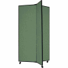3 Panel Display Tower, 5'9"H, Fabric - Mallard