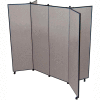 6 Panel Display Tower, 5'9"H, Fabric - Grey Smoke
