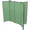 6 Panel Display Tower, 5'9"H, Fabric - Sea Green