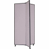 3 Panel Display Tower, 6'5"H, Fabric - Stone