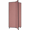 3 Panel Display Tower, 6'5"H, Fabric - Rose