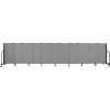 Screenflex 11 Panel Portable Room Divider, 4'H x 20'5"L, Fabric Color: Stone