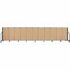 Screenflex 11 Panel Portable Room Divider, 4'H x 20'5"W, Fabric Color: Sand