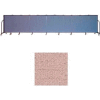 Screenflex 11 Panel Portable Room Divider, 4'H x 20'5"W, Vinyl Color: Raspberry Mist