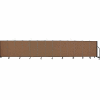 Screenflex 13 Panel Portable Room Divider, 4'H x 24'1"L, Fabric Color: Walnut