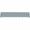 Screenflex 13 Panel Portable Room Divider, 4'H x 24'1"L, Fabric Color: Grey Stone
