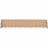 Screenflex 13 Panel Portable Room Divider, 4'H x 24'1"W, Fabric Color: Sand