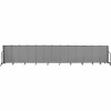 Screenflex 13 Panel Portable Room Divider, 4'H x 24'1"L, Fabric Color: Grey