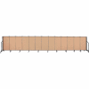 Screenflex 13 Panel Portable Room Divider, 4'H x 24'1"L, Fabric Color: Wheat